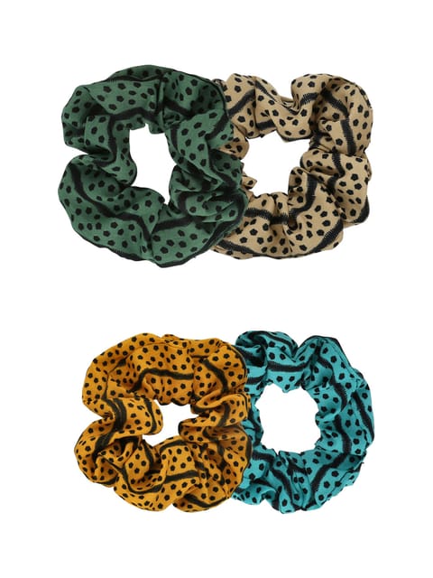 Printed Scrunchies / Rubber Bands in Assorted color - CNB38898