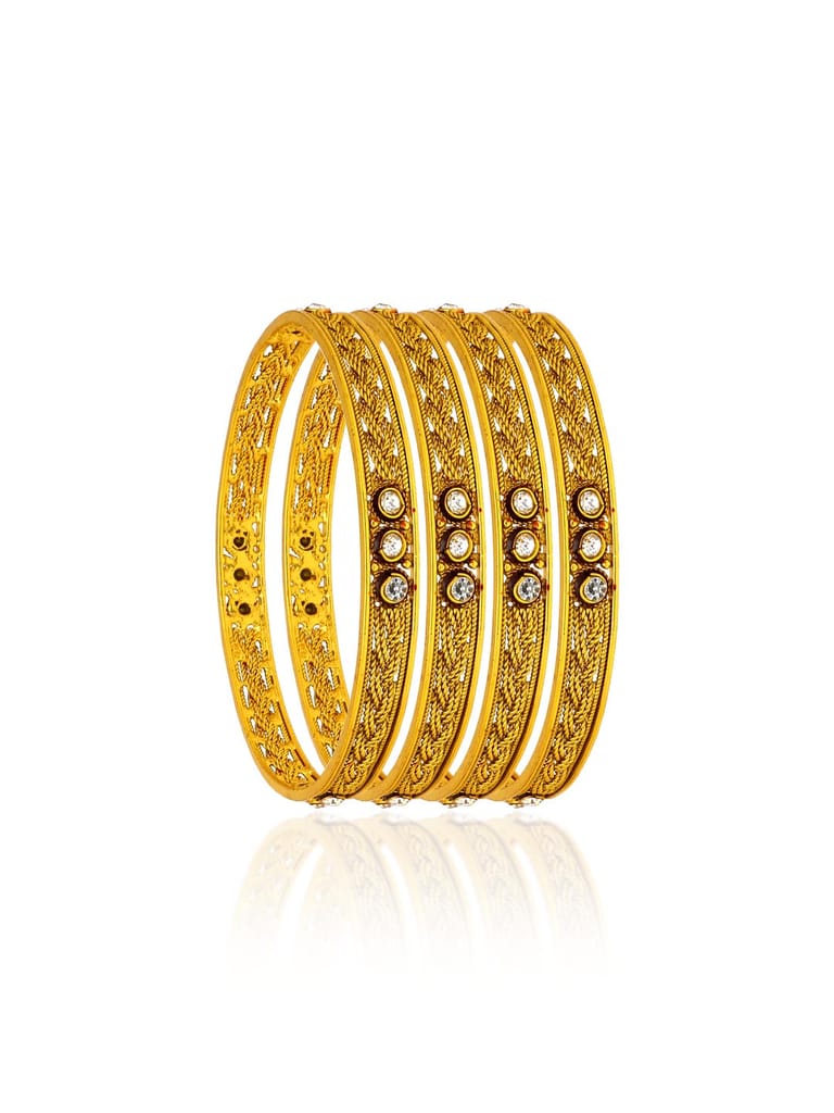 Antique Bangles in Gold finish - AMN372
