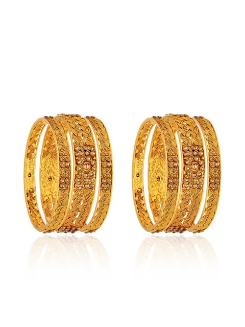Antique Bangles in Gold finish - AMN469