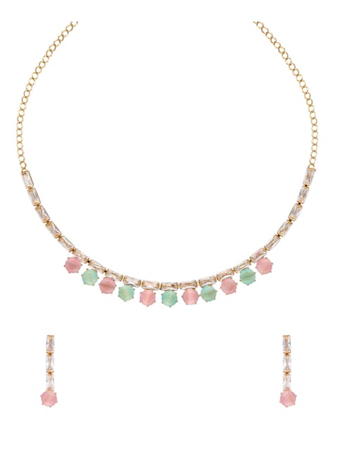 Western Necklace Set in Gold finish - PAV439