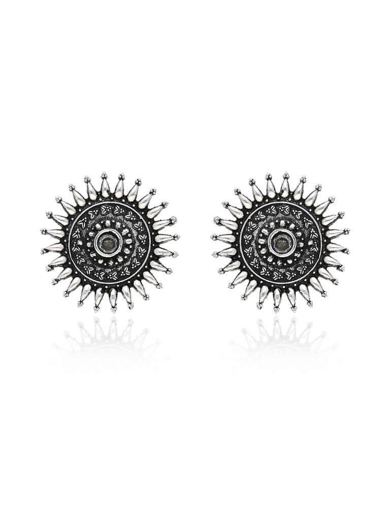 Tops / Studs in Oxidised Silver finish - DEJ877WH