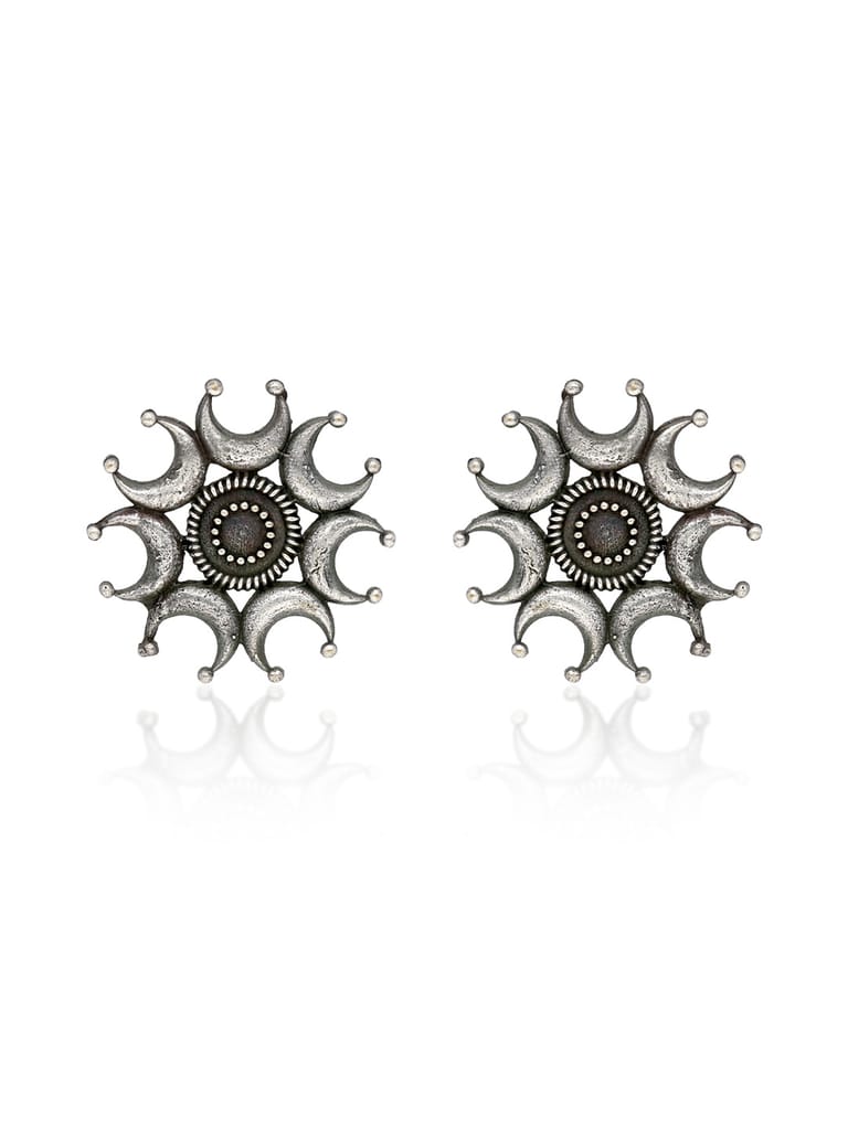 Tops / Studs in Oxidised Silver finish - CNB39405