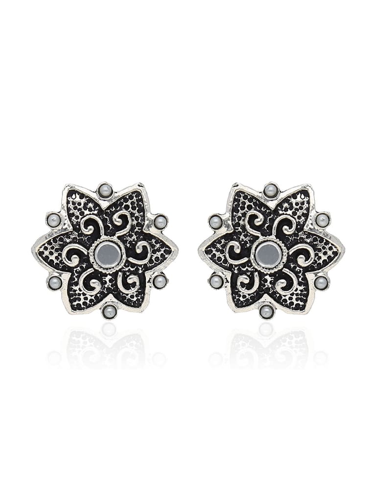 Tops / Studs in Oxidised Silver finish - SSA140
