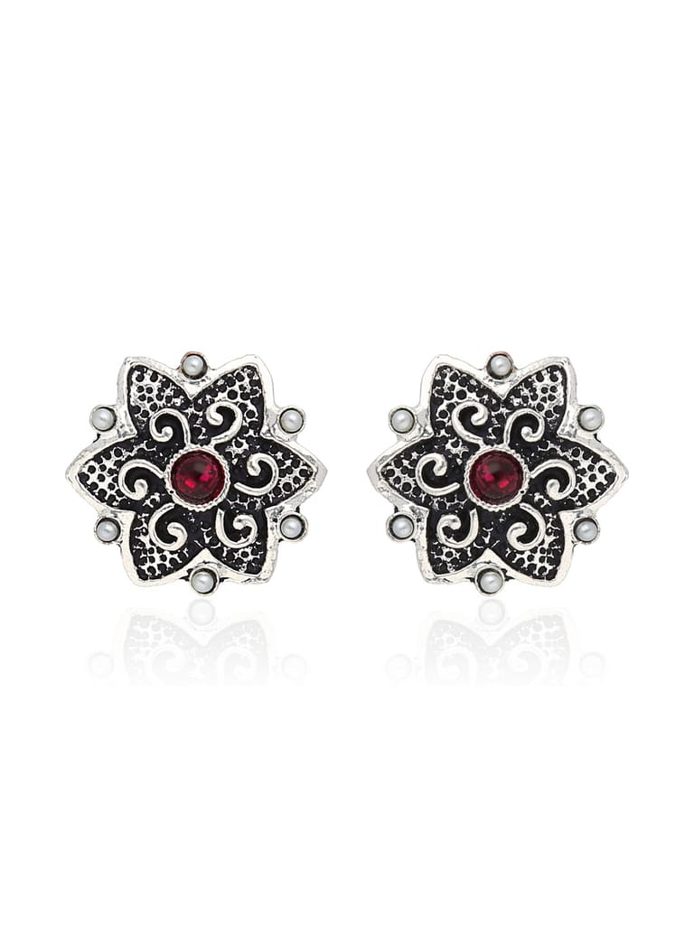 Tops / Studs in Oxidised Silver finish - SSA142