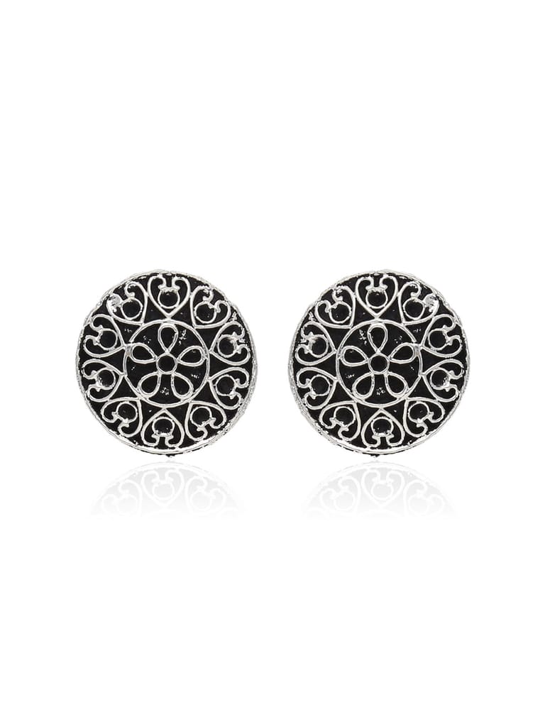 Tops / Studs in Oxidised Silver finish - SSA146