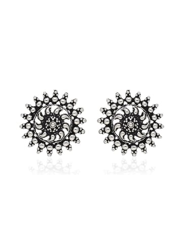 Tops / Studs in Oxidised Silver finish - SSA149