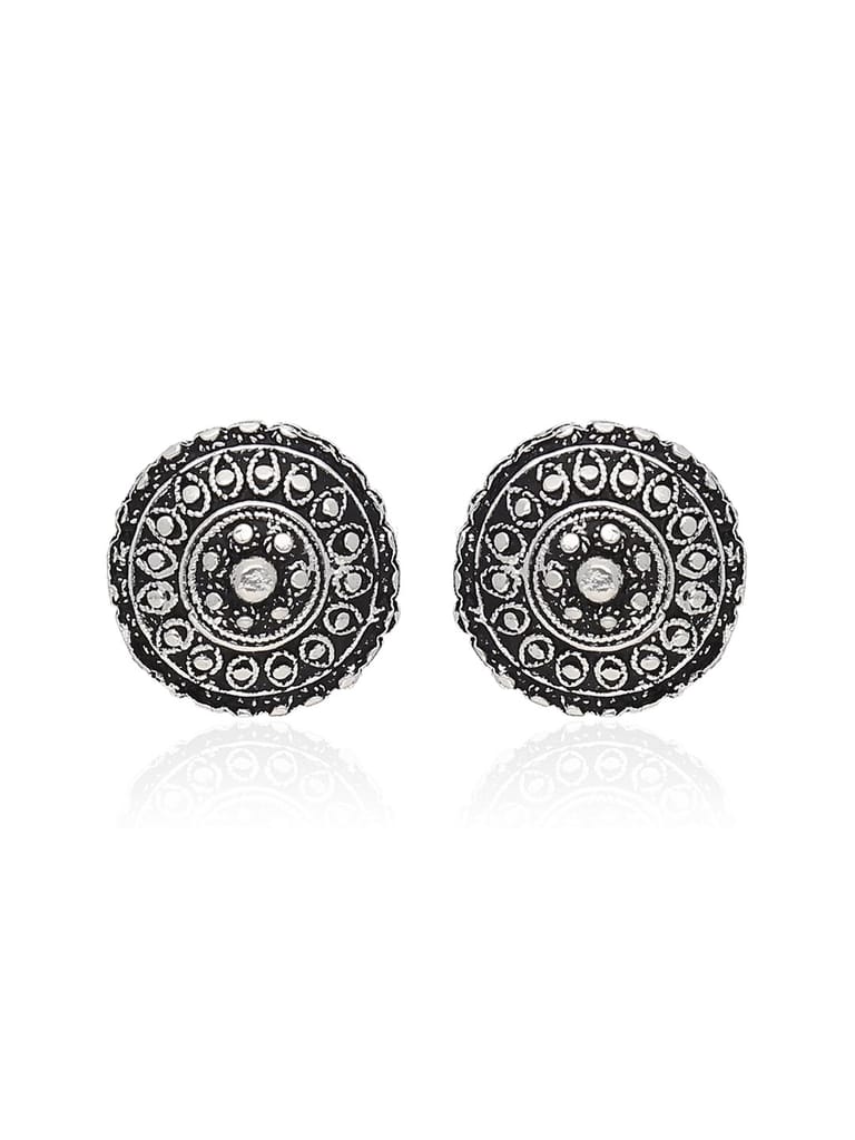 Tops / Studs in Oxidised Silver finish - SSA153