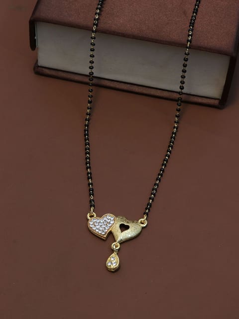 Single Line Mangalsutra in Gold finish - M503