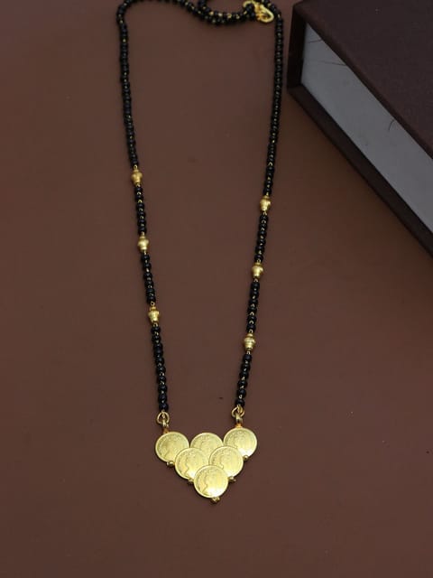 Single Line Mangalsutra in Gold color - M458