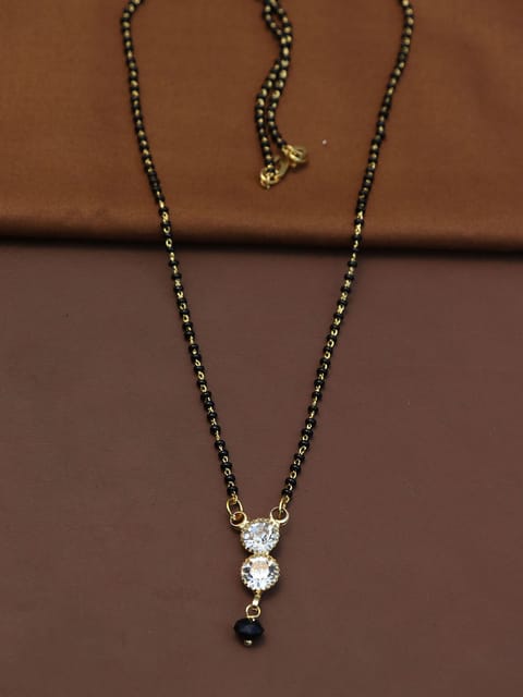 Single Line Mangalsutra in Gold finish - M559