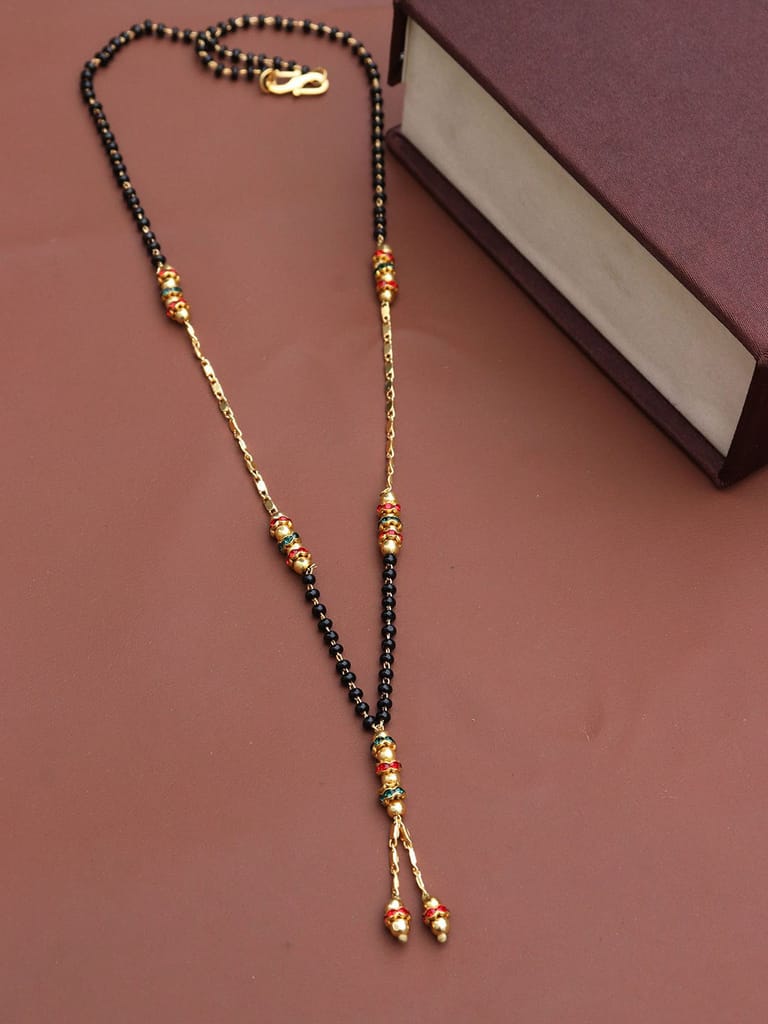 Single Line Mangalsutra in Gold finish - M712