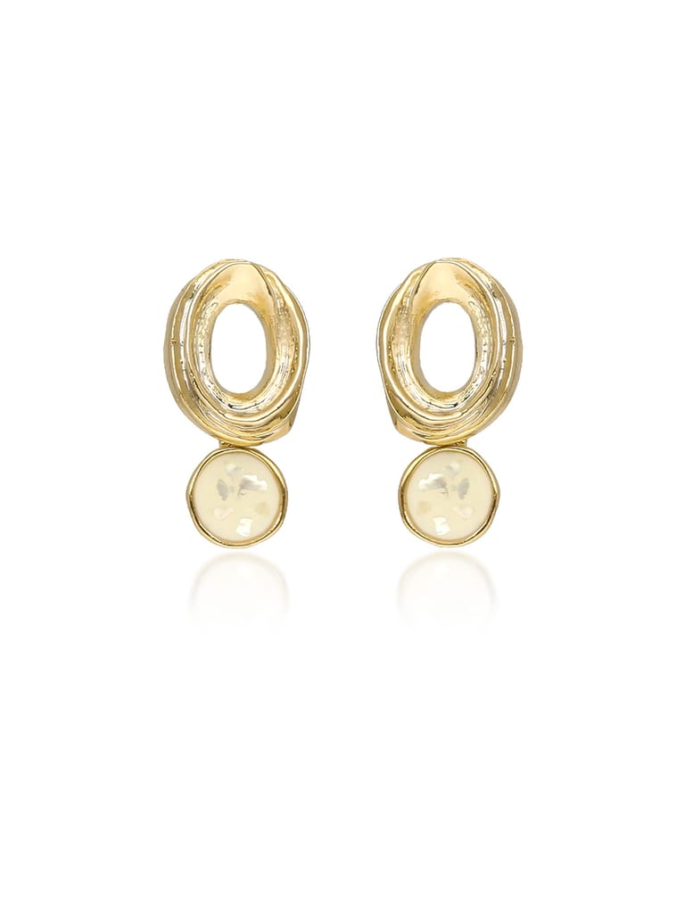 Western Dangler Earrings in Gold finish - CNB36709