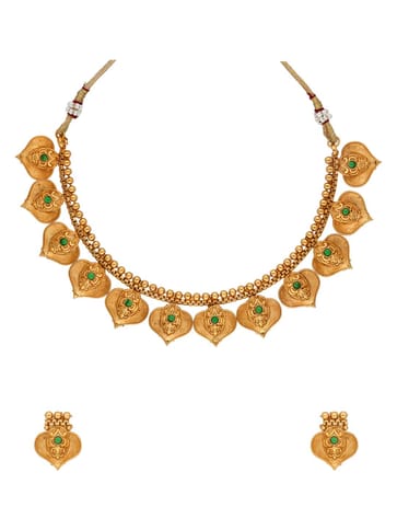 Antique Necklace Set in Gold finish - SSG1352