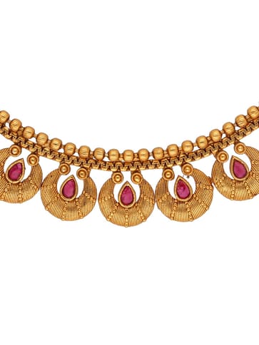 Antique Necklace Set in Gold finish - SSG1354