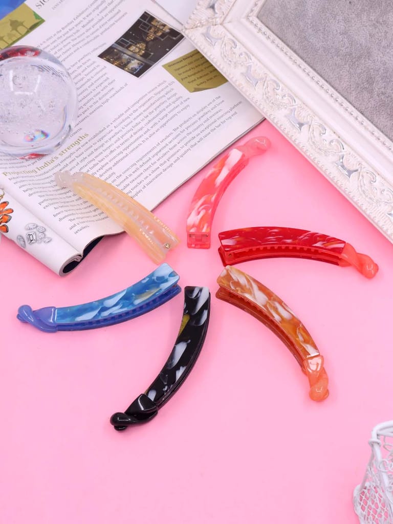 Printed Banana Clip in Assorted color - CNB39163