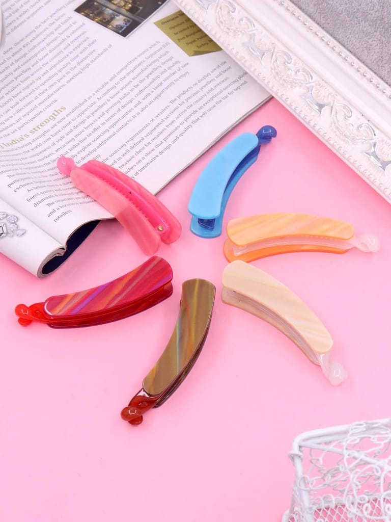 Printed Banana Clip in Assorted color - CNB39166