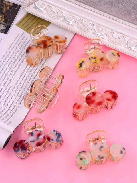Printed Butterfly Clip in Assorted color - CNB39172