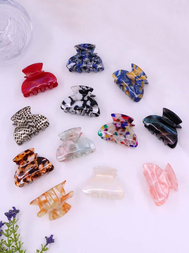 Printed Butterfly Clip in Assorted color - CNB39175