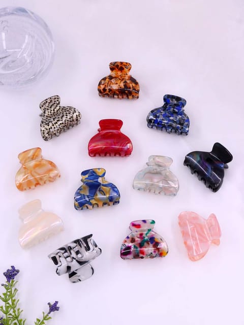 Printed Butterfly Clip in Assorted color - CNB39173