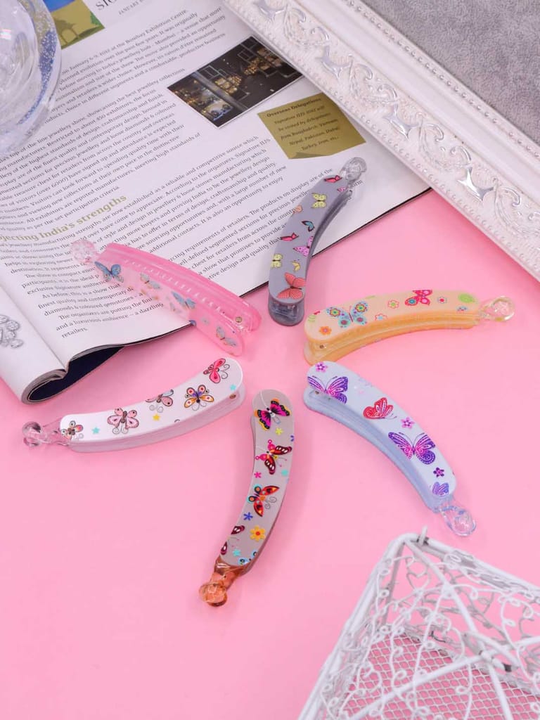 Printed Banana Clip in Assorted color - CNB39680