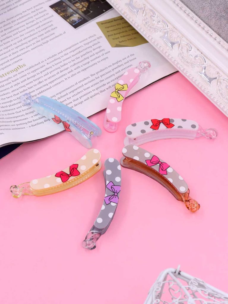 Printed Banana Clip in Assorted color - CNB39684