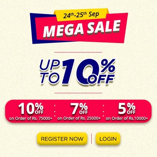 Mega Sale - Upto 10% Discount Offer based on your Order Value at CheapNbest.com