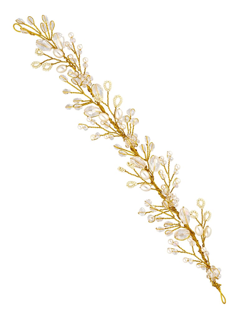 Fancy Tiara in Gold finish - ARE3576GO