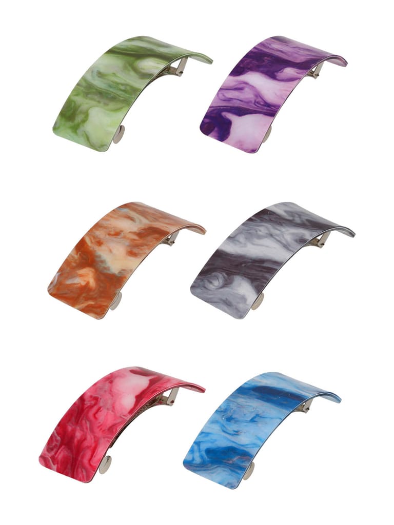 Printed Hair Clip in Assorted color - CNB39643