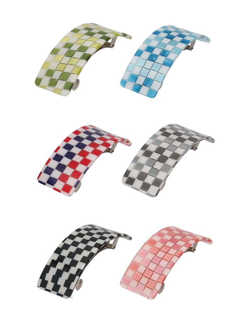 Printed Hair Clip in Assorted color - CNB39645