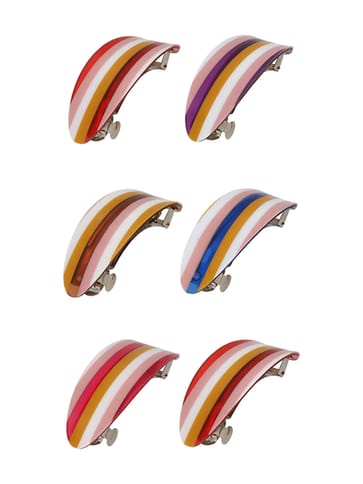 Printed Hair Clip in Assorted color - CNB39665