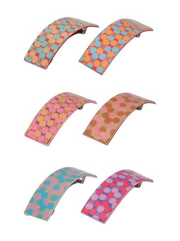 Printed Hair Clip in Assorted color - CNB39669