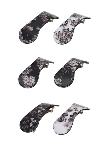 Printed Hair Clip in Assorted color - CNB39672