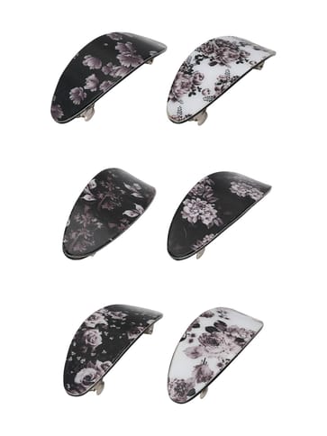 Printed Hair Clip in Assorted color - CNB39673