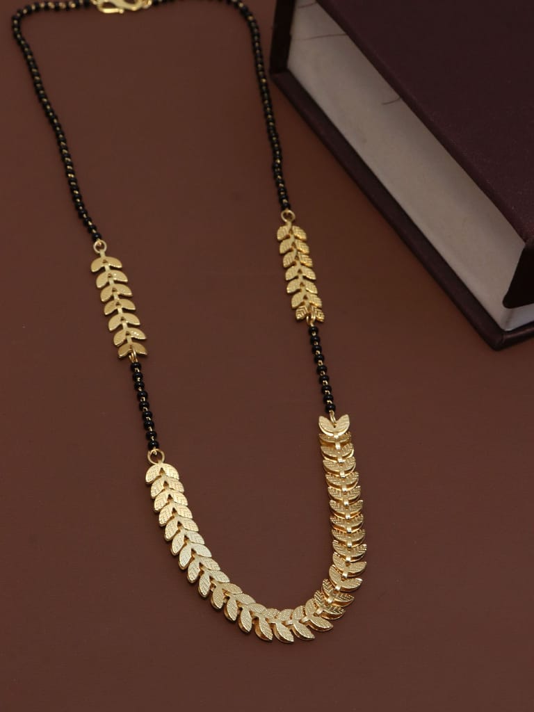 Traditional Single Line Mangalsutra in Gold finish - M1