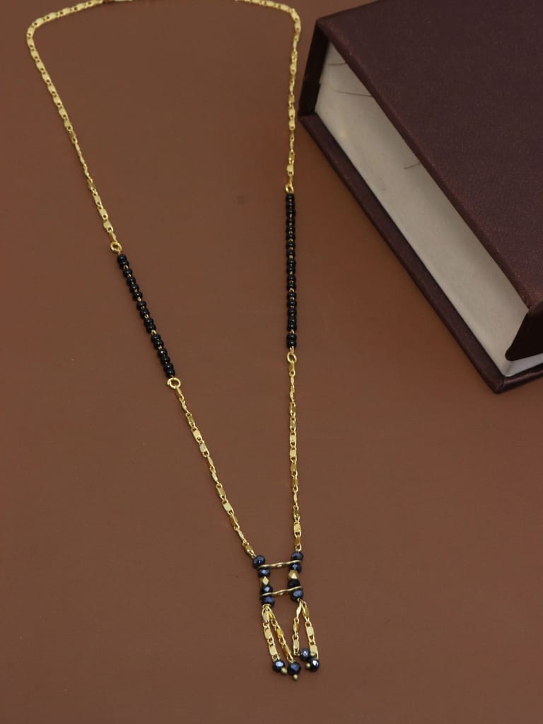 Traditional Single Line Mangalsutra in Gold finish - M32