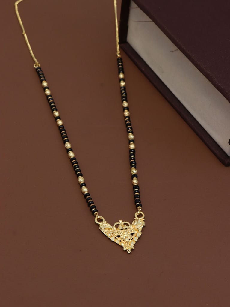 Traditional Single Line Mangalsutra in Gold finish - M62