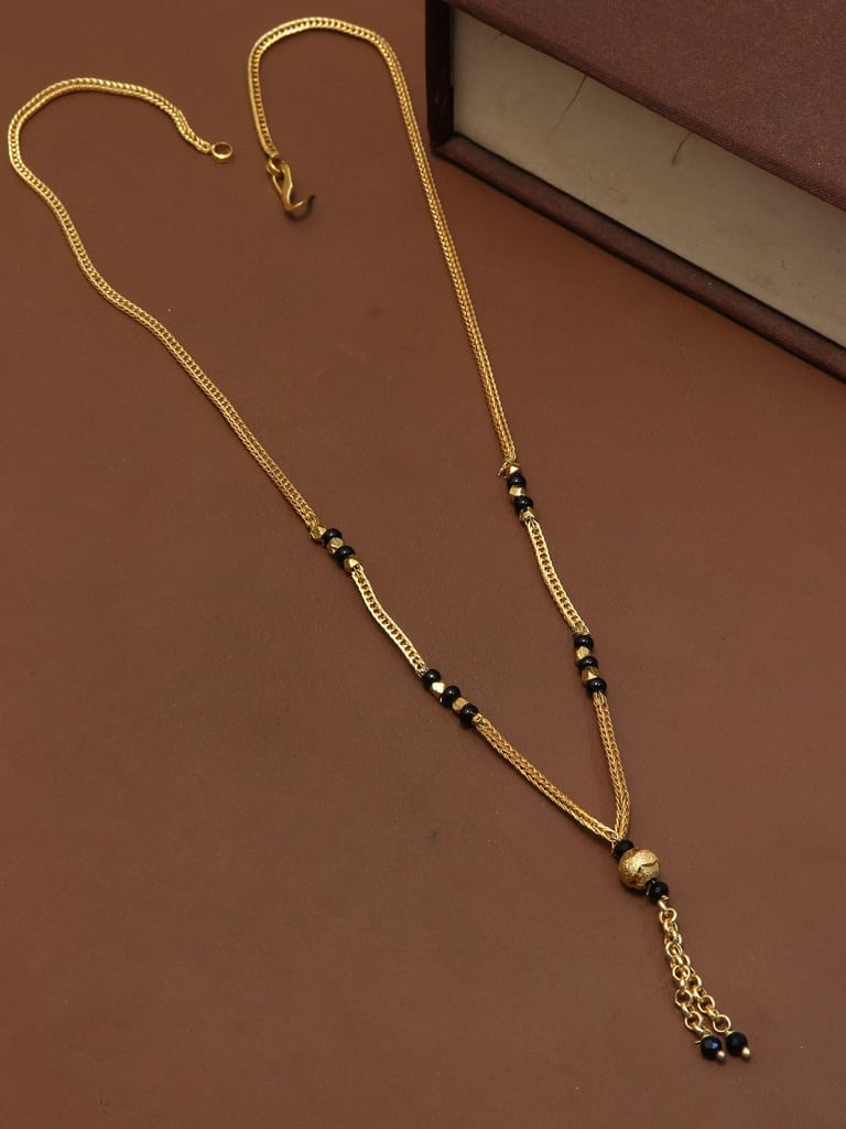 Traditional Single Line Mangalsutra in Gold finish - M70