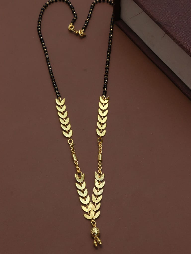 Traditional Single Line Mangalsutra in Gold finish - M86