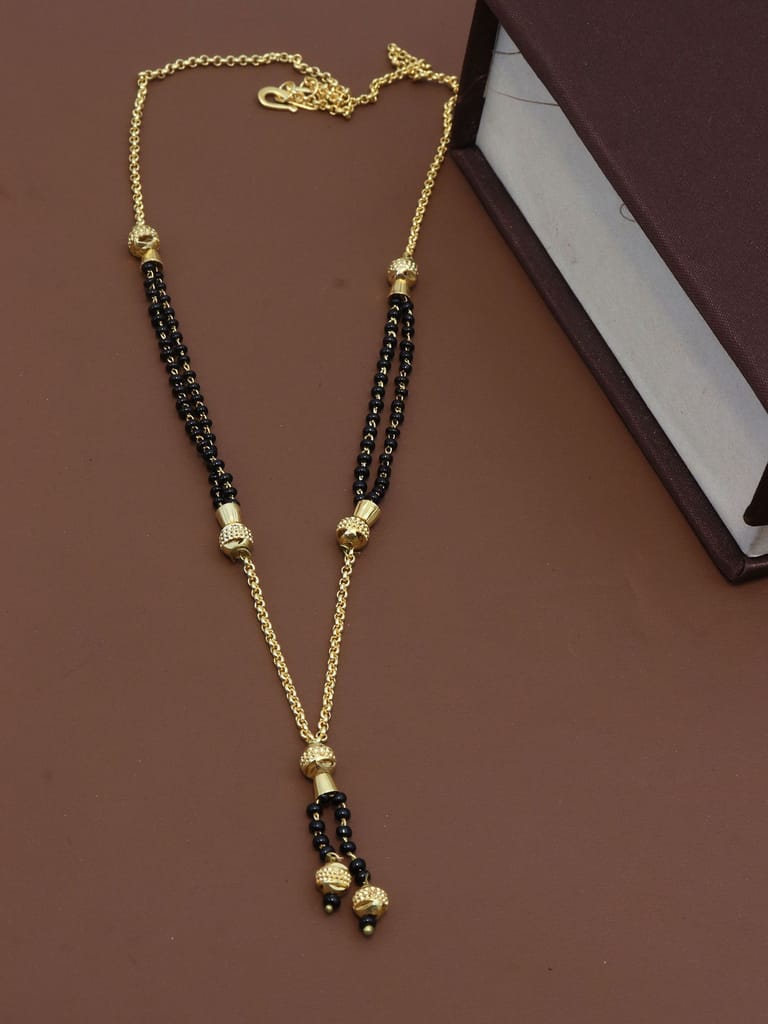 Traditional Single Line Mangalsutra in Gold finish - M138