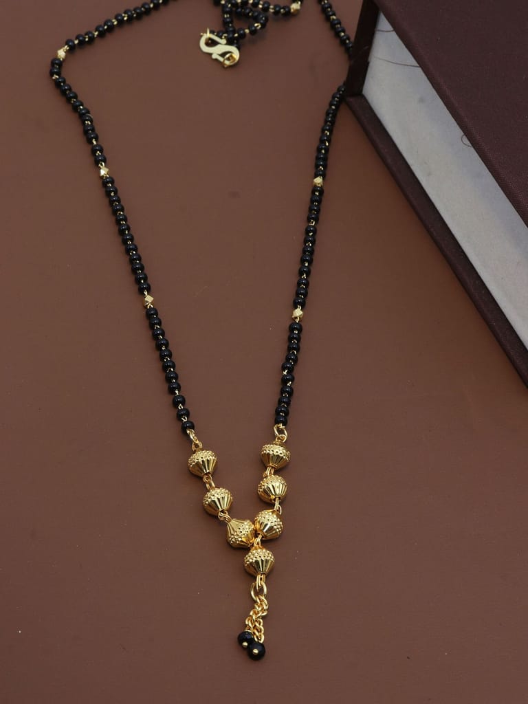 Traditional Single Line Mangalsutra in Gold finish - M146