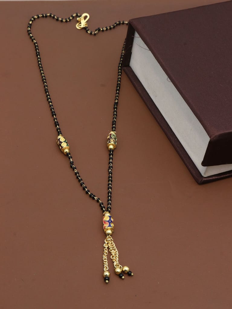 Traditional Single Line Mangalsutra in Gold finish - M163