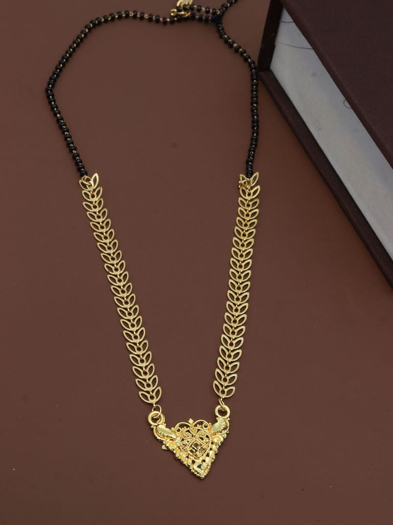 Traditional Single Line Mangalsutra in Gold finish - M184
