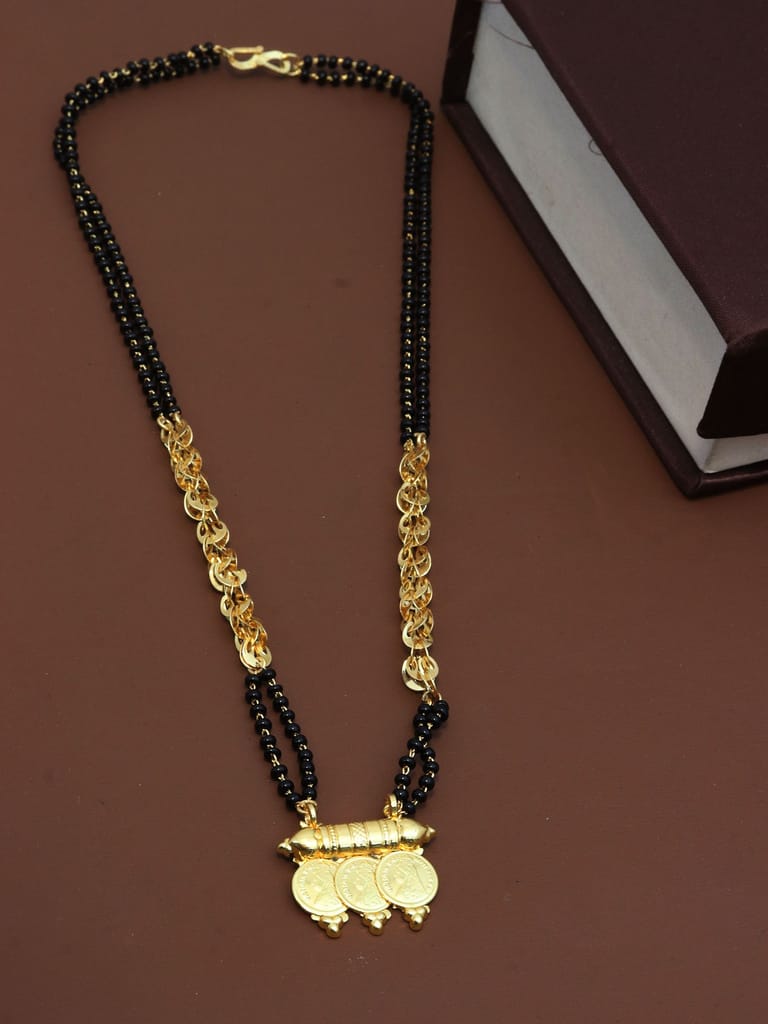 Traditional Double Line Mangalsutra in Gold finish - M185