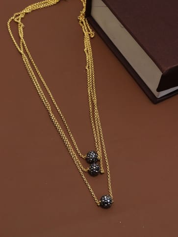 Western Pendant with Chain in Gold finish - M197