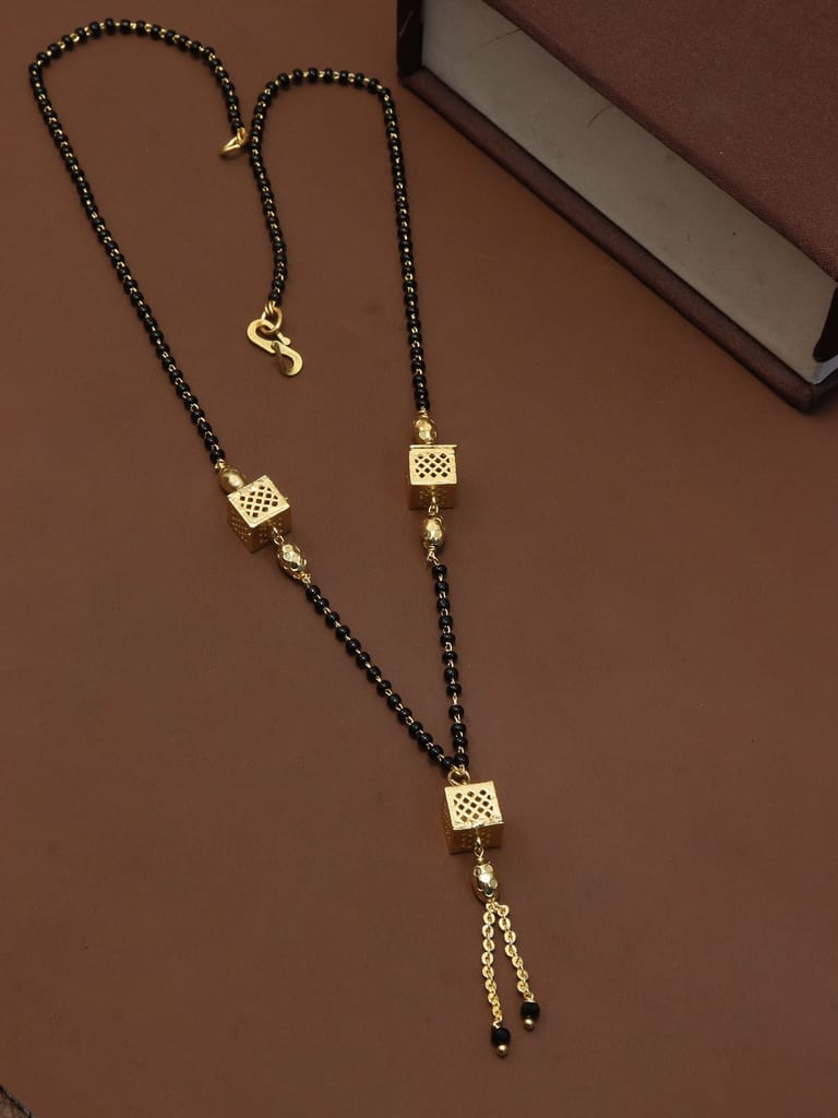 Traditional Single Line Mangalsutra in Gold finish - M223