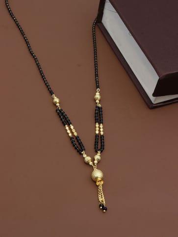 Traditional Single Line Mangalsutra in Gold finish - M226