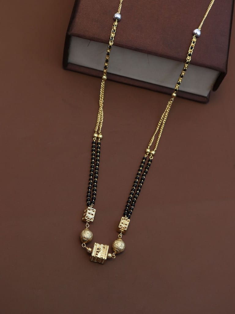 Traditional Double Line Mangalsutra in Gold finish - M247