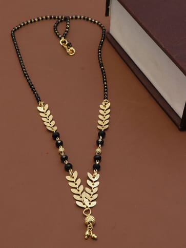 Traditional Single Line Mangalsutra in Gold finish - M252