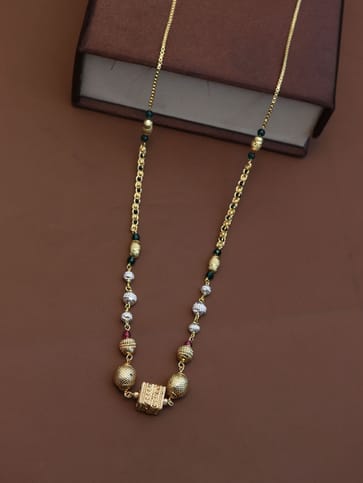 Traditional Single Line Mangalsutra in Two Tone finish - M282