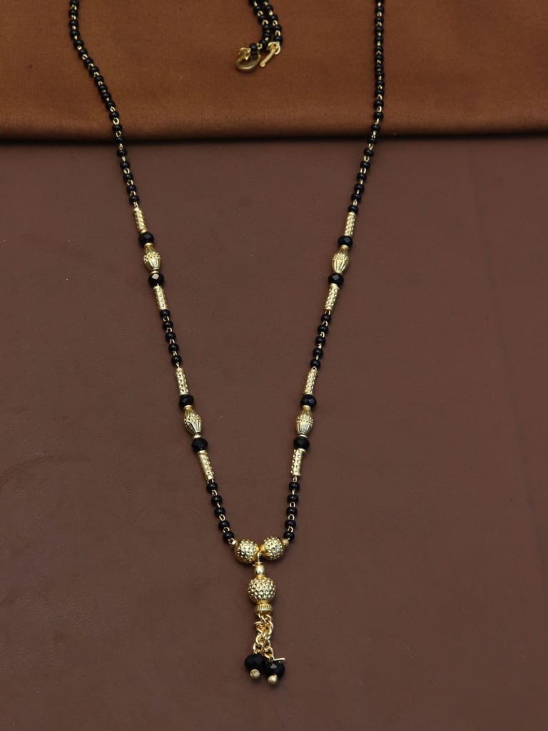 Traditional Single Line Mangalsutra in Gold finish - M306